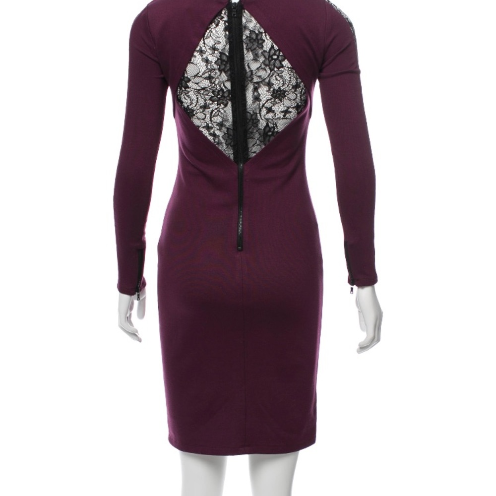 Alice + Olivia lace trim sheath dress size xs